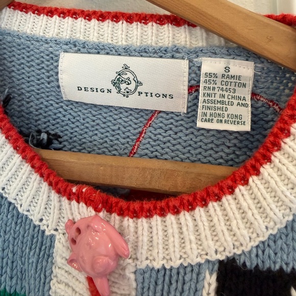 Design Options Small Sweater Cardigan Decorative Farm Animal Buttons Theme! - Picture 6 of 7